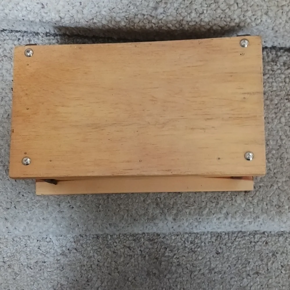 Vintage Handcrafted Small Jewelry Box/Chest